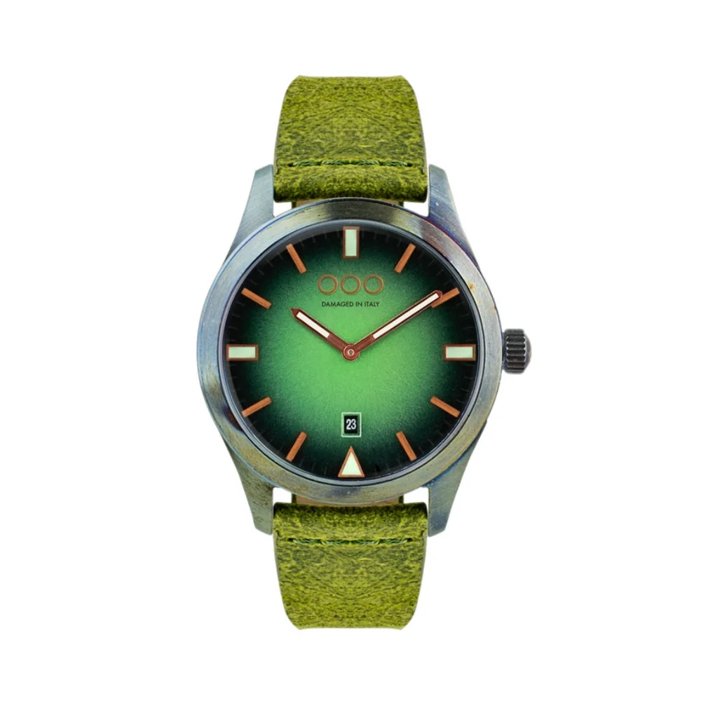 Green and Silver Men's Watch - Picture 1 of 7